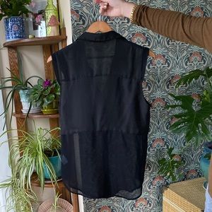 YAYA sheer button down